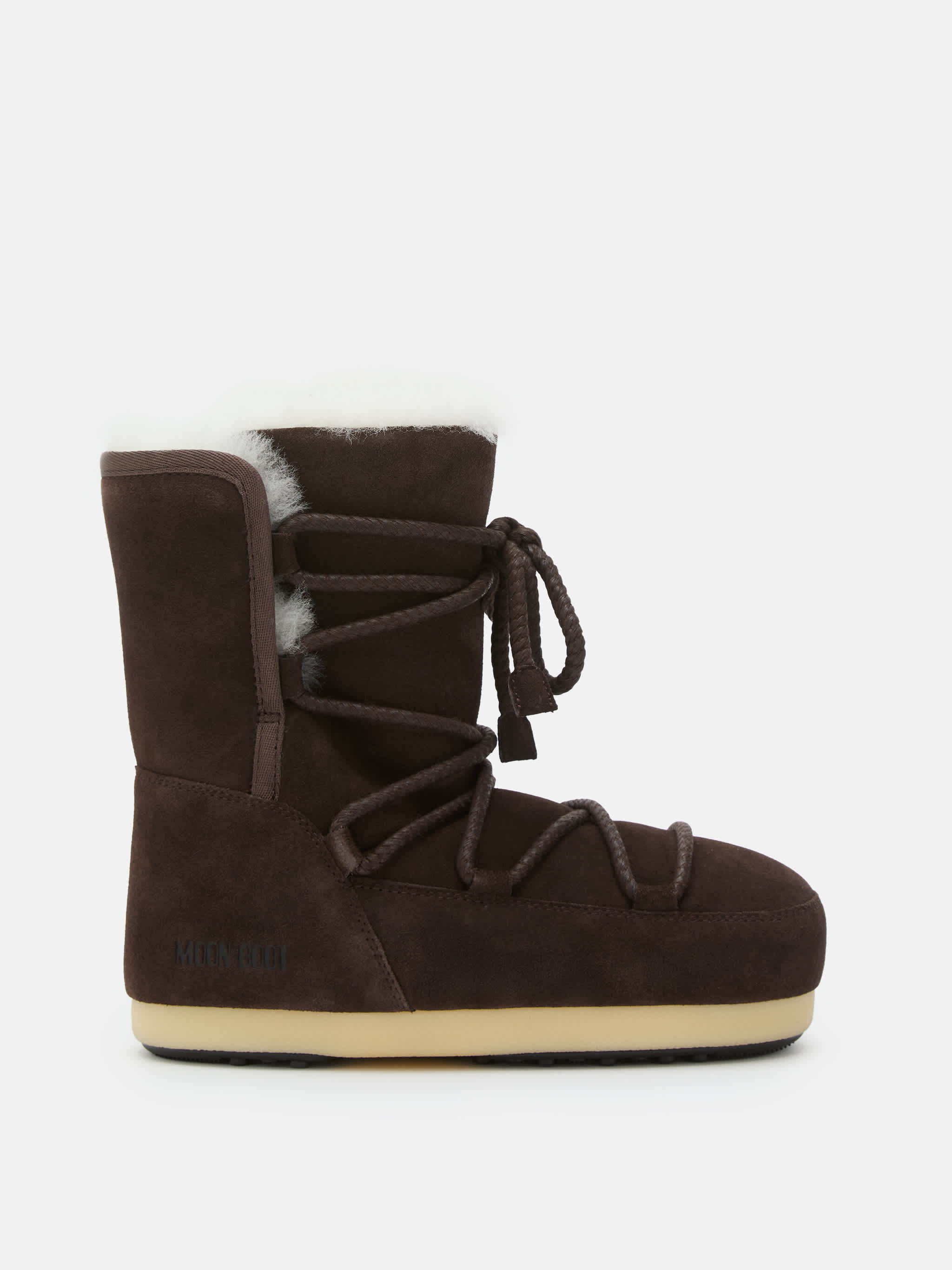 EVX DARK BROWN SUEDE & SHEARLING BOOTS