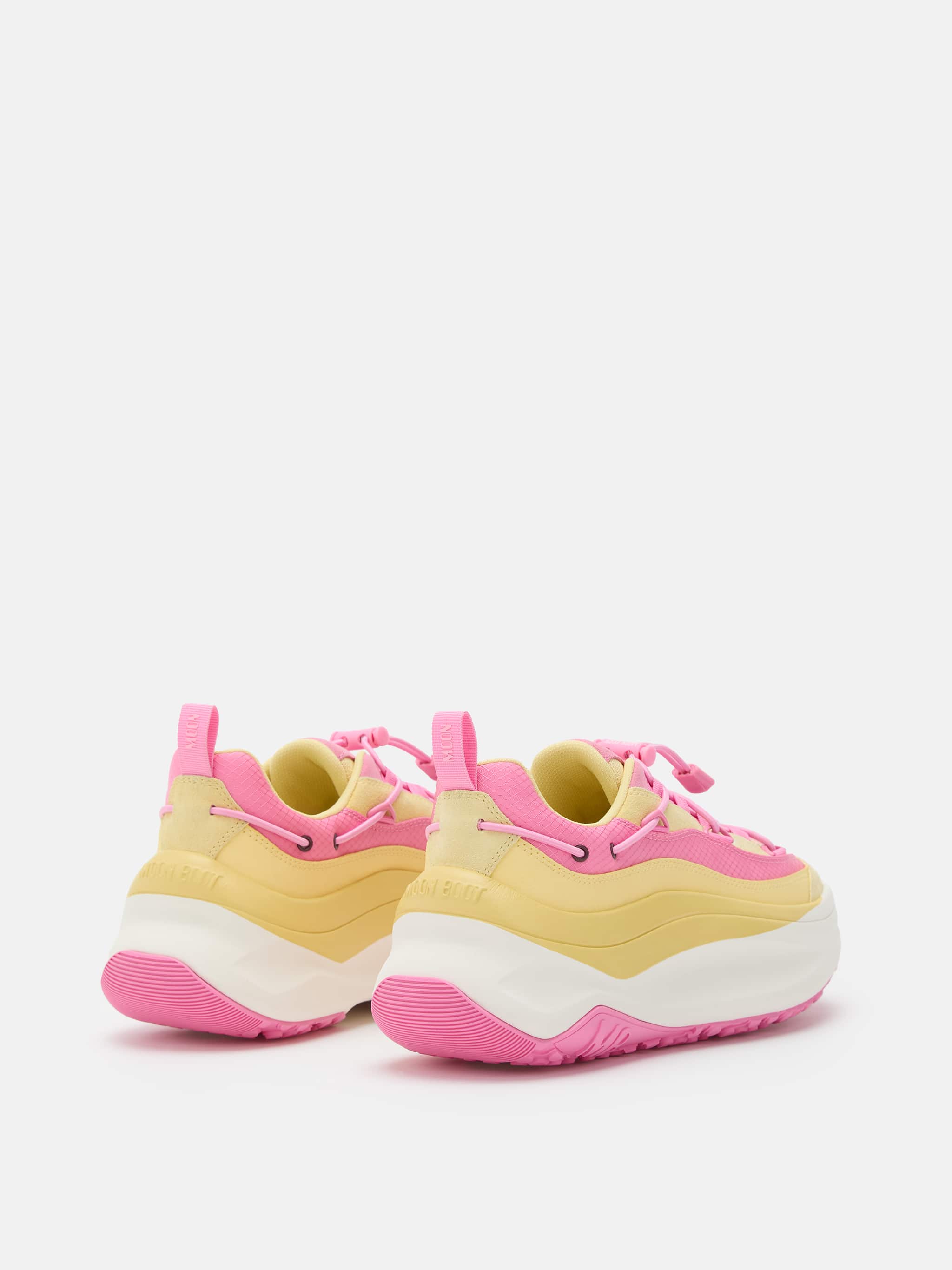 MOON247 XLACE YELLOW & PINK SNEAKERS