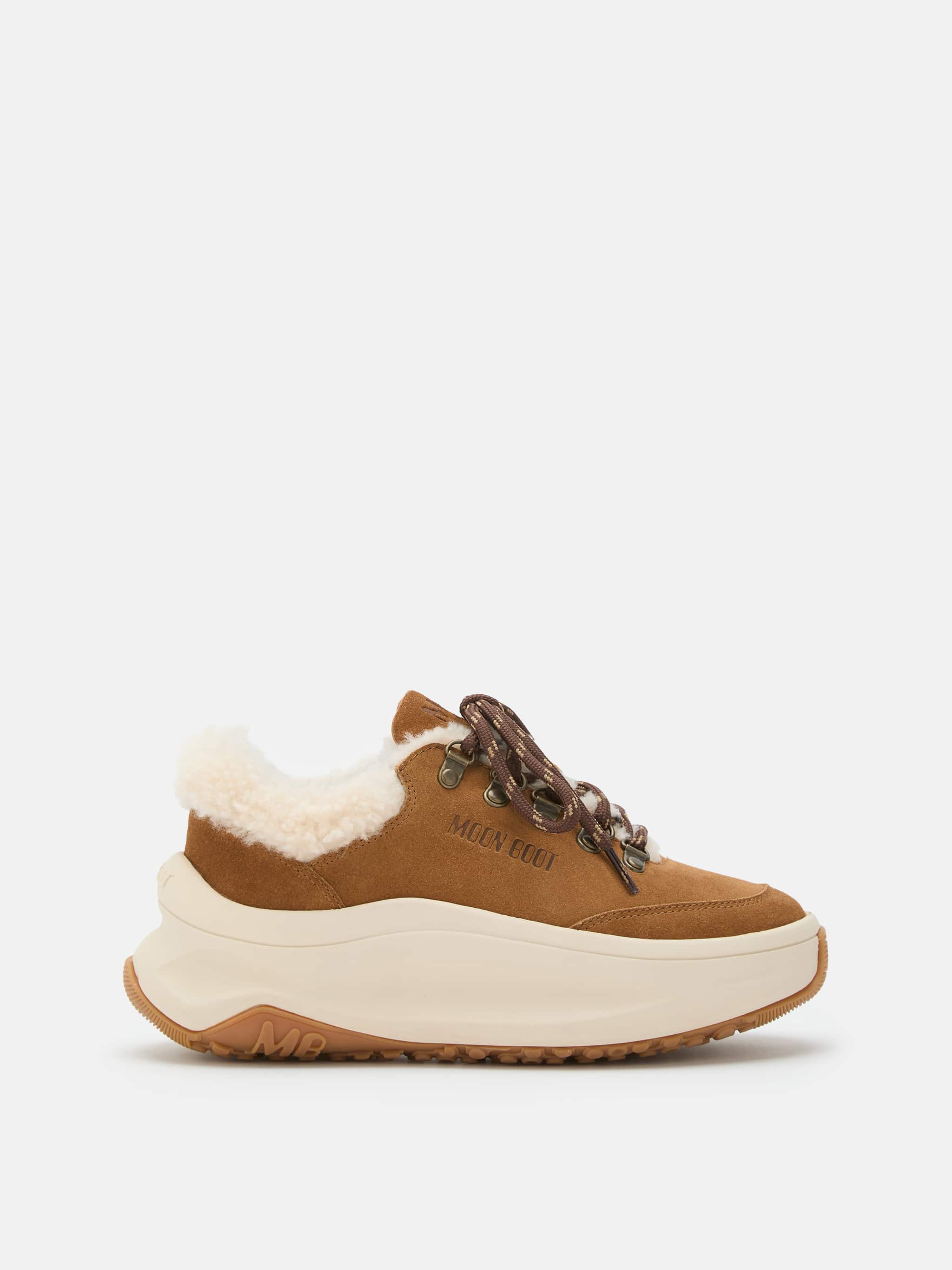MOON247 CITY BROWN SHEARLING SNEAKERS