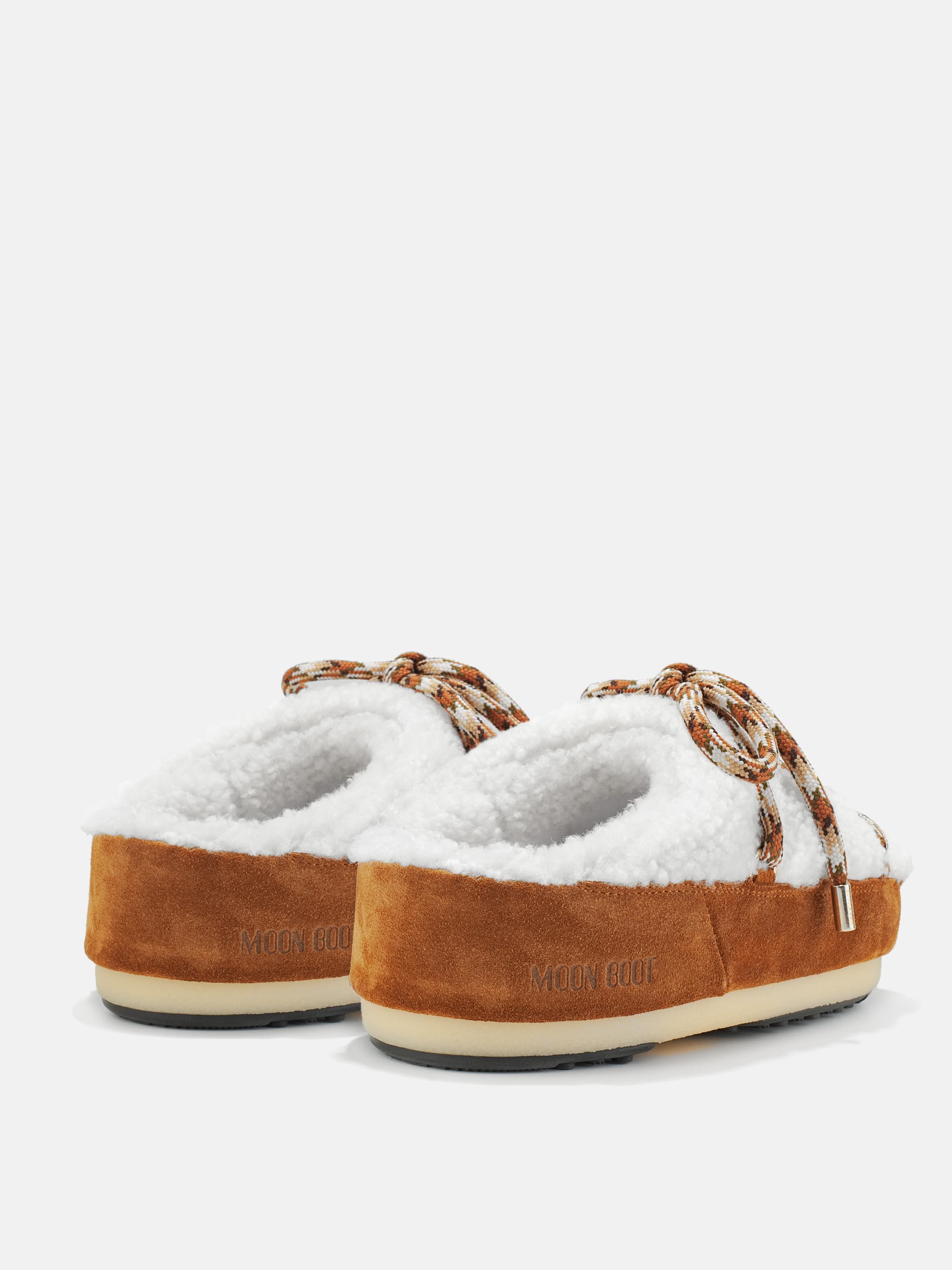 ICON SHEARLING BROWN MULES
