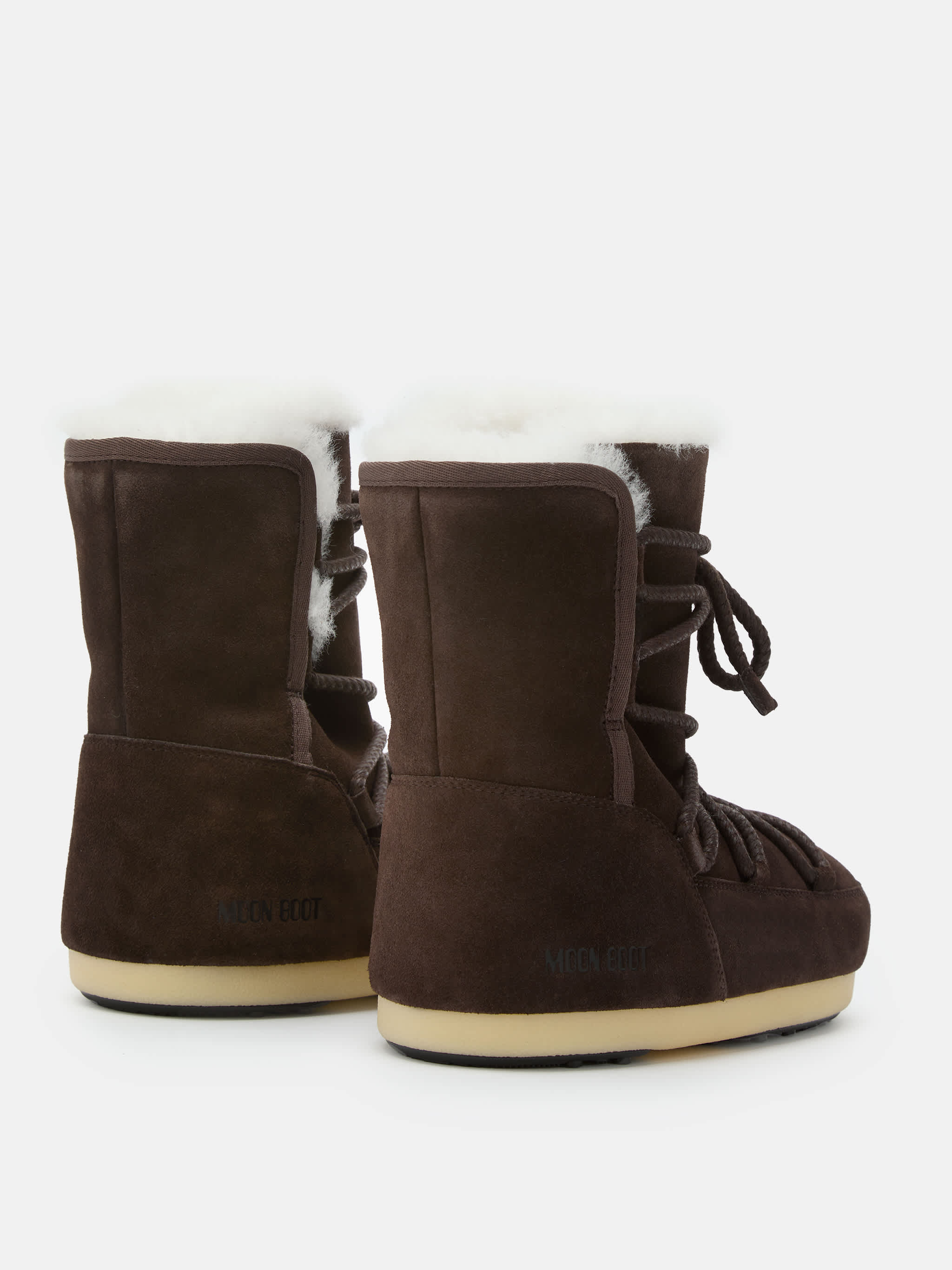 EVX DARK BROWN SUEDE & SHEARLING BOOTS