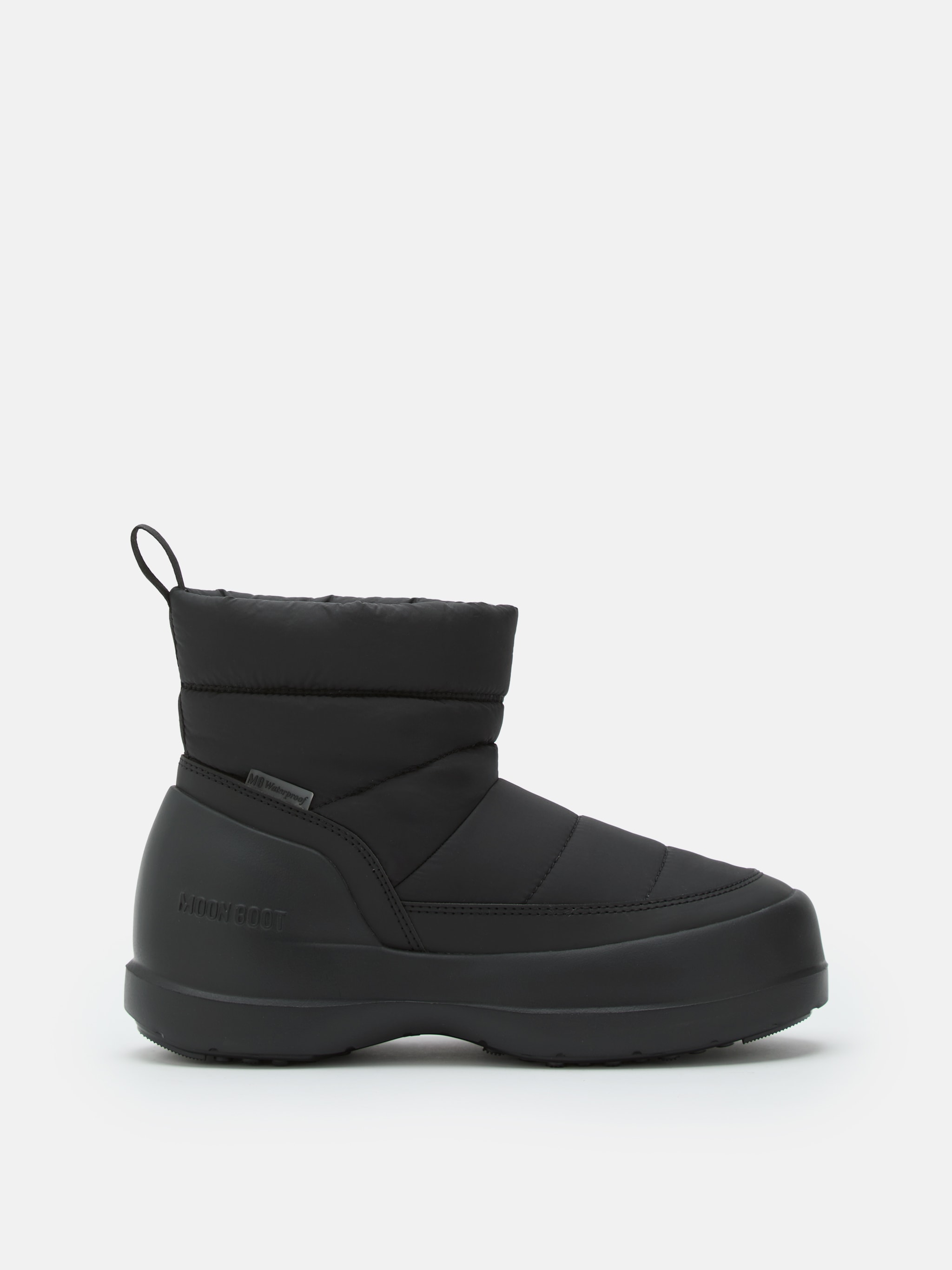 MEZZALUNA PUFFY BLACK BOOTS