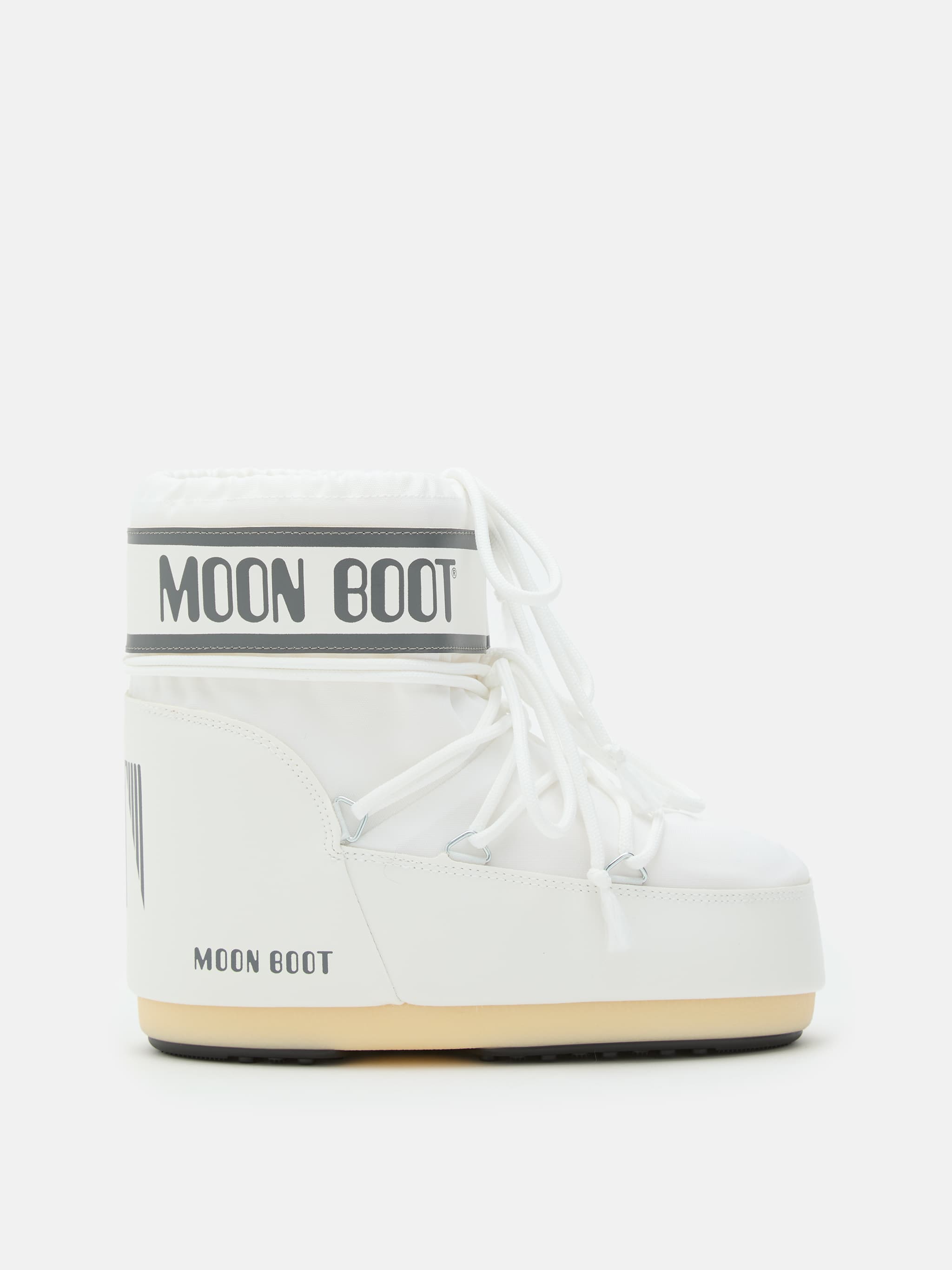 ICON LOW WHITE NYLON BOOTS