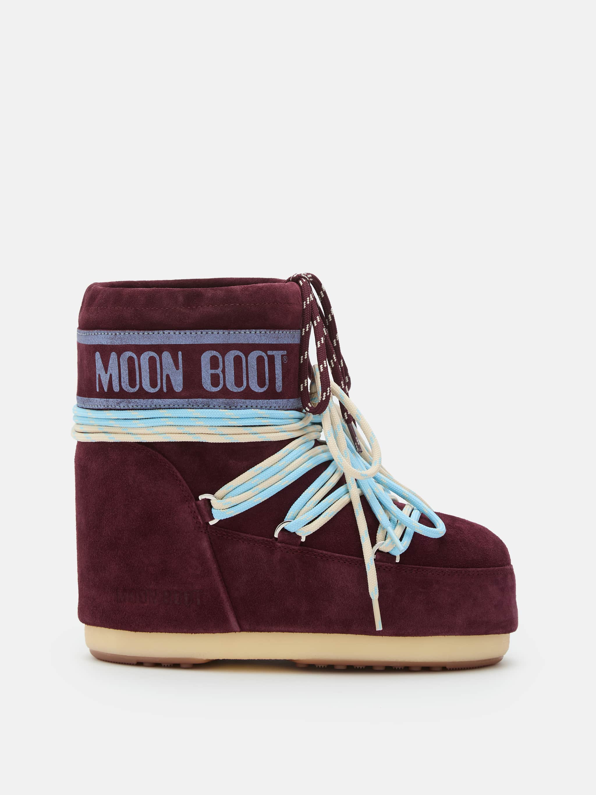 ICON LOW BURGUNDY SUEDE BOOTS