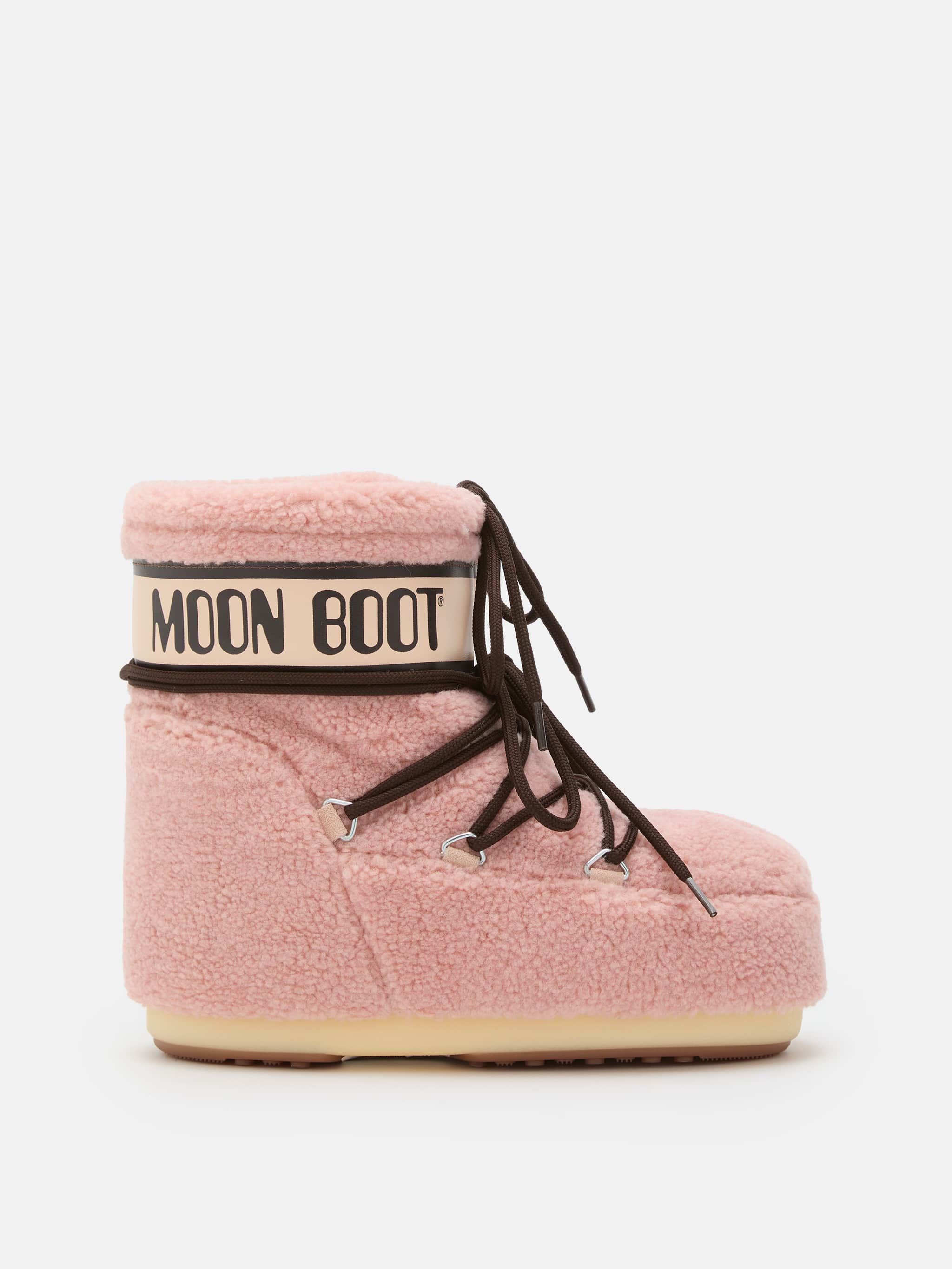 ICON LOW PINK FLEECE BOOTS