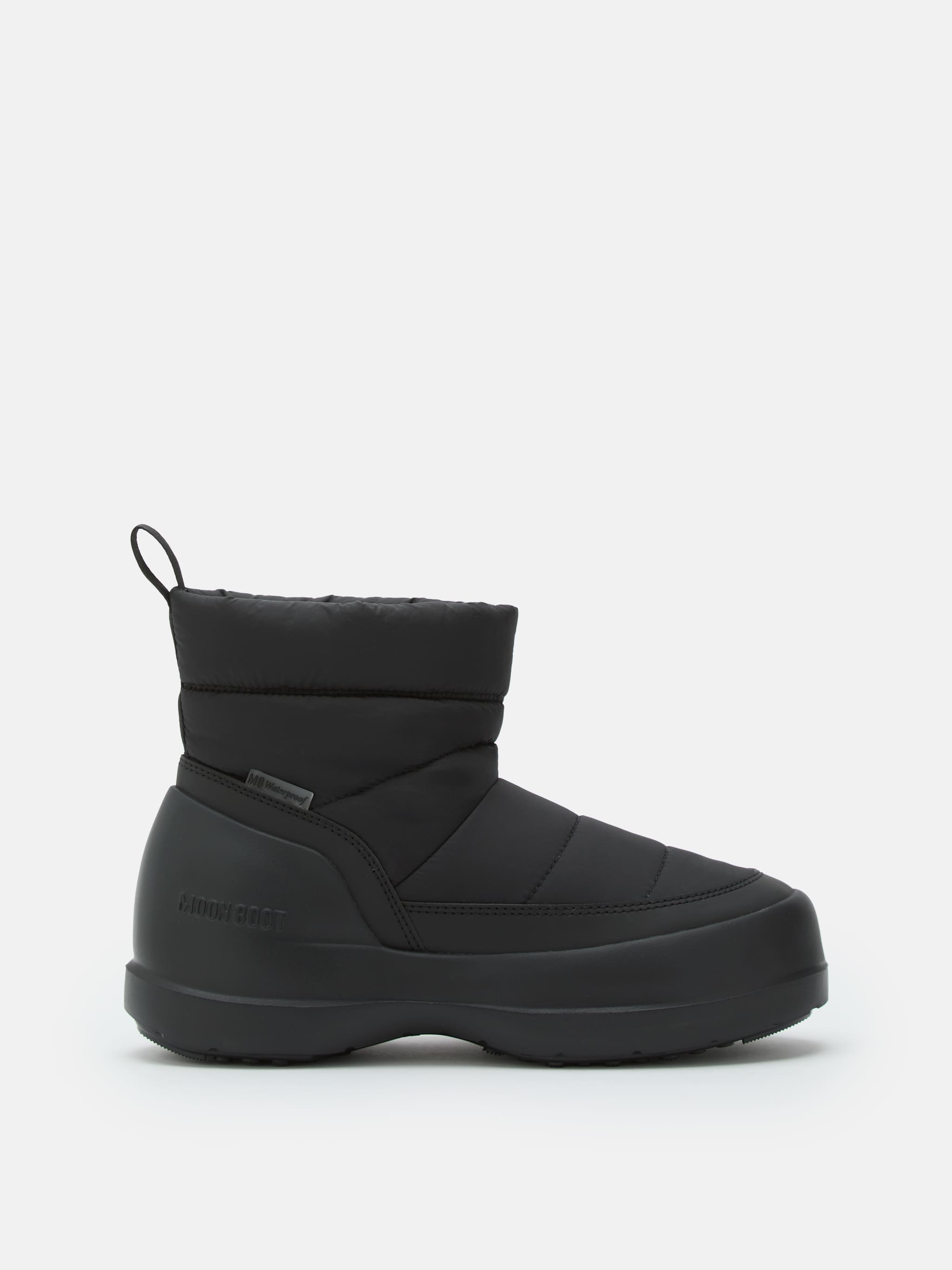 MEZZALUNA PUFFY BLACK BOOTS